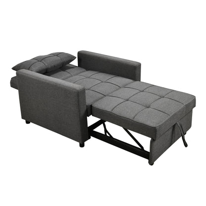 ARMCHAIR-BED MERO GREY FABRIC 98x85x88
