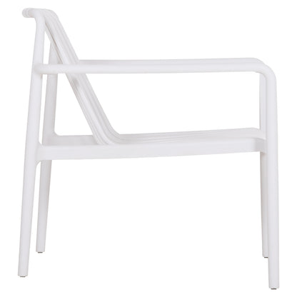 OUTDOOR LOUNGE ARMCHAIR MALEN WHITE POLYPROPYLENE 67x75x75