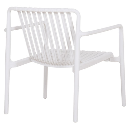 OUTDOOR LOUNGE ARMCHAIR MALEN WHITE POLYPROPYLENE 67x75x75