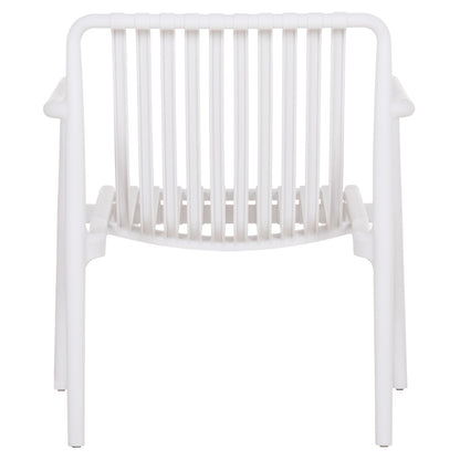 OUTDOOR LOUNGE ARMCHAIR MALEN WHITE POLYPROPYLENE 67x75x75