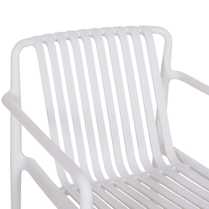 OUTDOOR LOUNGE ARMCHAIR MALEN WHITE POLYPROPYLENE 67x75x75
