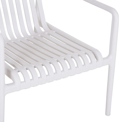 OUTDOOR LOUNGE ARMCHAIR MALEN WHITE POLYPROPYLENE 67x75x75