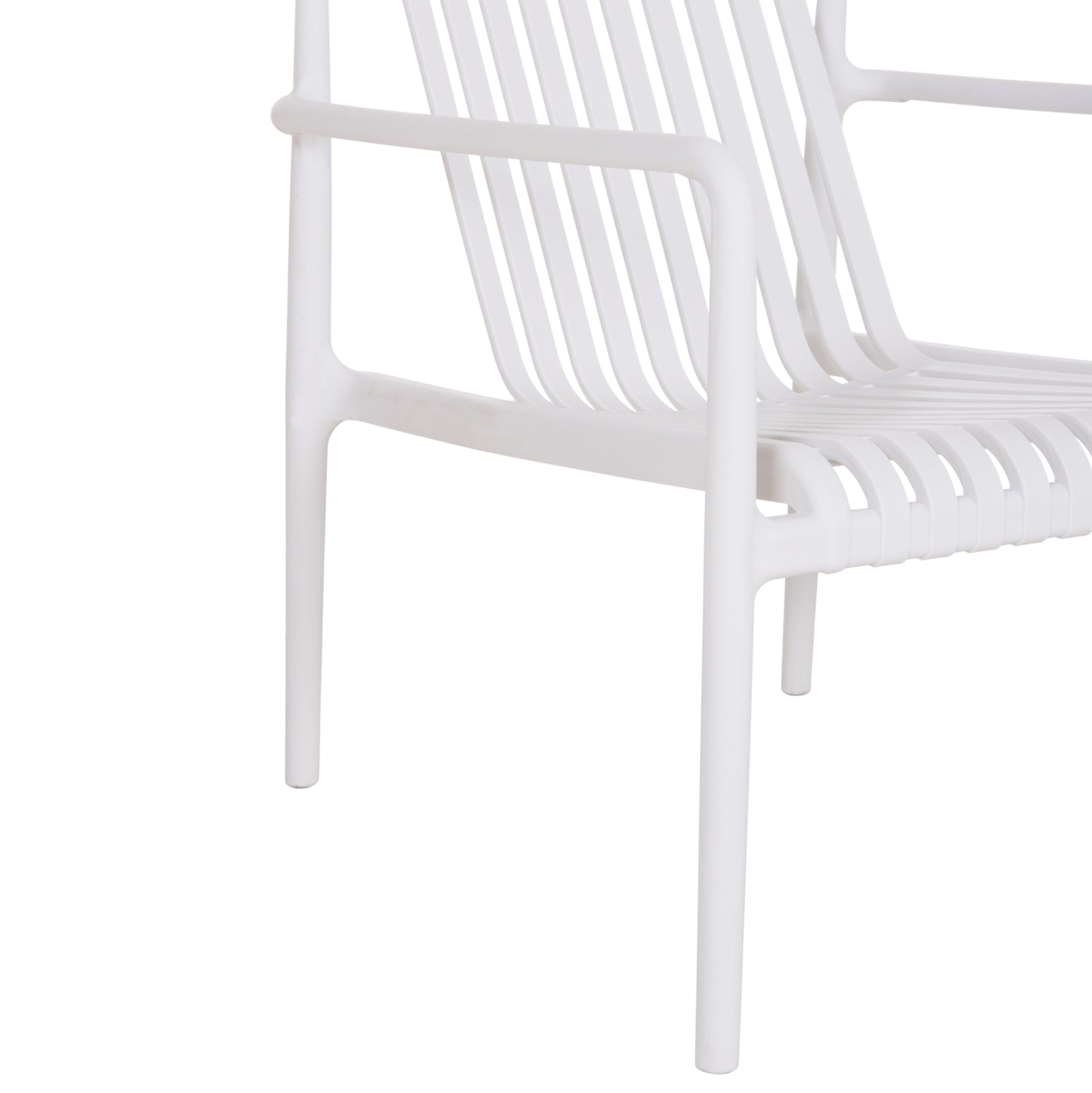 OUTDOOR LOUNGE ARMCHAIR MALEN WHITE POLYPROPYLENE 67x75x75