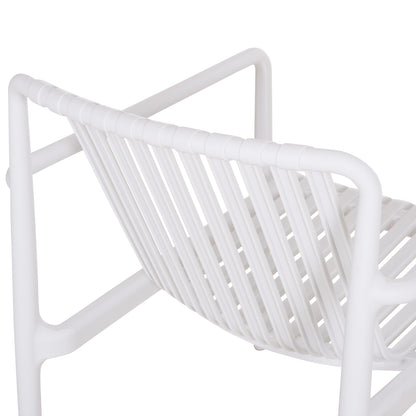 OUTDOOR LOUNGE ARMCHAIR MALEN WHITE POLYPROPYLENE 67x75x75