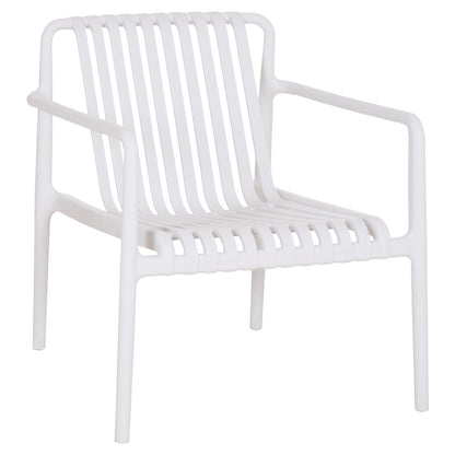 OUTDOOR LOUNGE ARMCHAIR MALEN WHITE POLYPROPYLENE 67x75x75