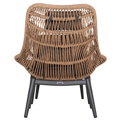 ΠΟΛΥΘΡΟΝΑ LOUNGE ΜΕ ΥΠΟΠΟΔΙΟ REMVAZZO ΑΛΟΥΜΙΝΙΟ ΓΚΡΙ-WICKER 90x85x96