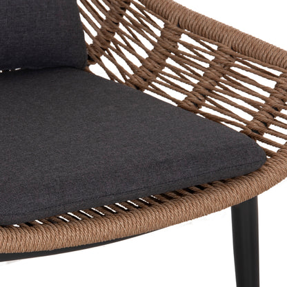 ΠΟΛΥΘΡΟΝΑ LOUNGE ΜΕ ΥΠΟΠΟΔΙΟ REMVAZZO ΑΛΟΥΜΙΝΙΟ ΓΚΡΙ-WICKER 90x85x96