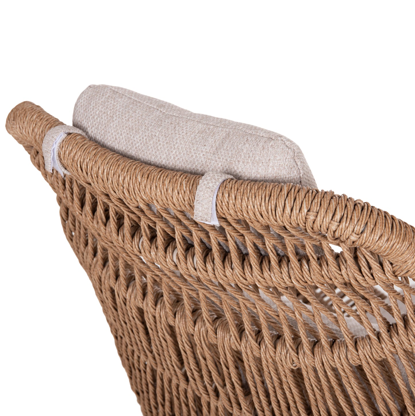 ΠΟΛΥΘΡΟΝΑ LOUNGE ΜΕ ΥΠΟΠΟΔΙΟ REMVAZZO ΑΛΟΥΜΙΝΙΟ ΜΠΕΖ-WICKER 90x85x96