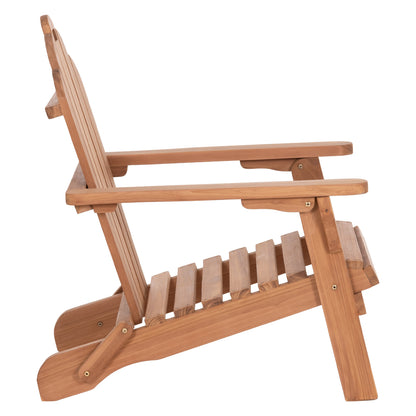 ΠΟΛΥΘΡΟΝΑ LOUNGE ΠΤΥΣΣΟΜΕΝΗ SKALL ΞΥΛΟ TEAK ΦΥΣΙΚΟ 70.5x85x92