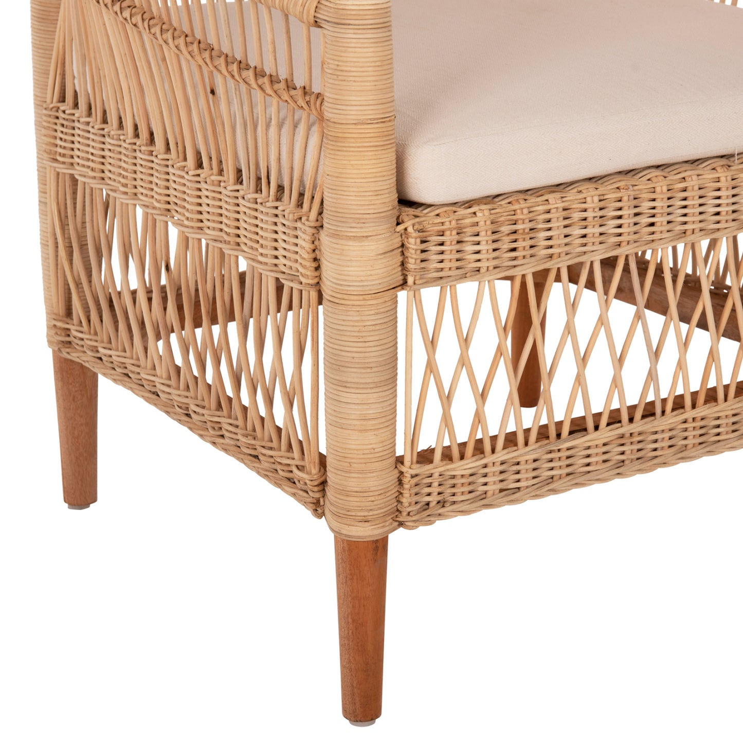 ΠΟΛΥΘΡΟΝΑ MALAWI ΞΥΛΟ ΜΑΟΝΙ ΕΠΕΝΔΥΣΗ RATTAN ΛΕΥΚΟ ΜΑΞΙΛΑΡΙ ΚΑΘΙΣΜΑΤΟΣ 80x70x86