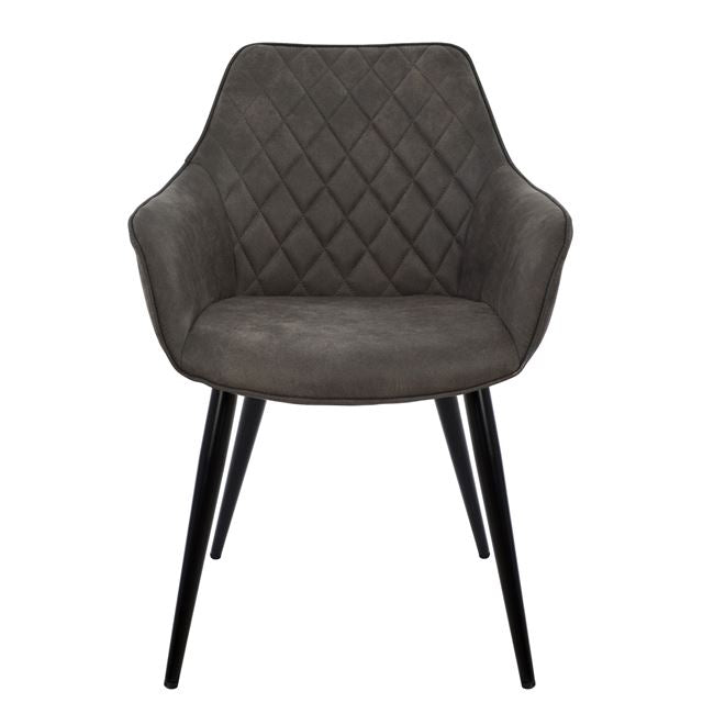 ΠΟΛΥΘΡΟΝΑ MANDO ΜΕ ΓΚΡΙ NUBUCK ΥΦΑΣΜΑ 60x60x84