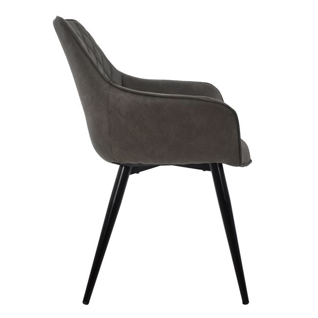 ΠΟΛΥΘΡΟΝΑ MANDO ΜΕ ΓΚΡΙ NUBUCK ΥΦΑΣΜΑ 60x60x84