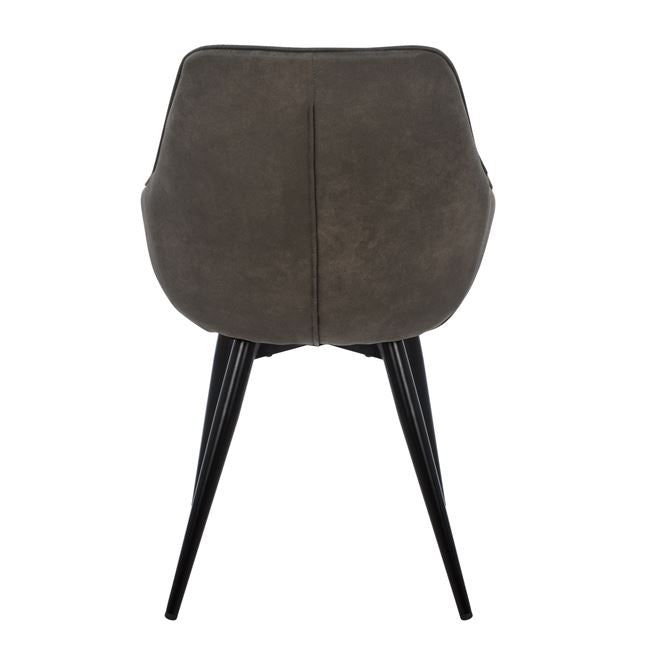 ΠΟΛΥΘΡΟΝΑ MANDO ΜΕ ΓΚΡΙ NUBUCK ΥΦΑΣΜΑ 60x60x84