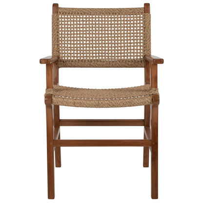 ΠΟΛΥΘΡΟΝΑ ΜΑΣΙΦ ΞΥΛΟ ΤEAK ΦΥΣΙΚΟ RATTAN ΣΧΟΙΝΙ 54x58x88