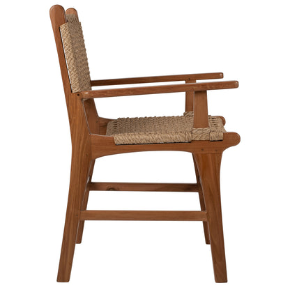 ΠΟΛΥΘΡΟΝΑ ΜΑΣΙΦ ΞΥΛΟ ΤEAK ΦΥΣΙΚΟ RATTAN ΣΧΟΙΝΙ 54x58x88