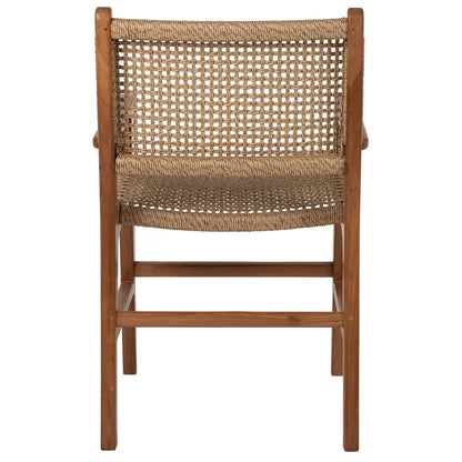 ΠΟΛΥΘΡΟΝΑ ΜΑΣΙΦ ΞΥΛΟ ΤEAK ΦΥΣΙΚΟ RATTAN ΣΧΟΙΝΙ 54x58x88