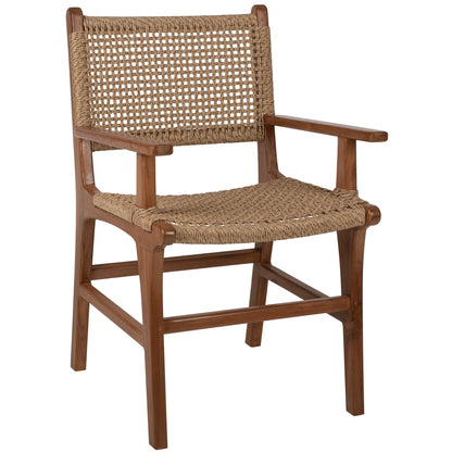 ΠΟΛΥΘΡΟΝΑ ΜΑΣΙΦ ΞΥΛΟ ΤEAK ΦΥΣΙΚΟ RATTAN ΣΧΟΙΝΙ 54x58x88