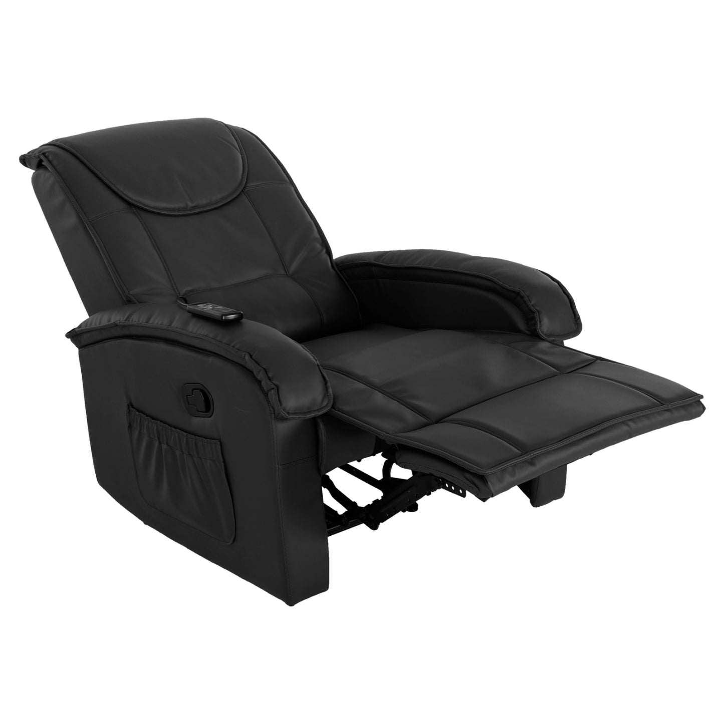 ΠΟΛΥΘΡΟΝΑ RELAX ΜΕ ΜΗΧΑΝΙΣΜΟ MASSAGE ROCCA PU ΜΑΥΡΟ 88x90x80