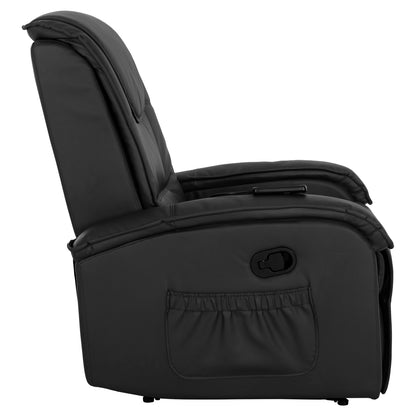 ΠΟΛΥΘΡΟΝΑ RELAX ΜΕ ΜΗΧΑΝΙΣΜΟ MASSAGE ROCCA PU ΜΑΥΡΟ 88x90x80