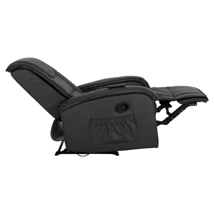 ΠΟΛΥΘΡΟΝΑ RELAX ΜΕ ΜΗΧΑΝΙΣΜΟ MASSAGE ROCCA PU ΜΑΥΡΟ 88x90x80