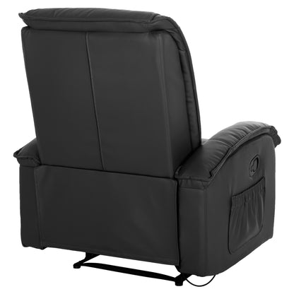ΠΟΛΥΘΡΟΝΑ RELAX ΜΕ ΜΗΧΑΝΙΣΜΟ MASSAGE ROCCA PU ΜΑΥΡΟ 88x90x80