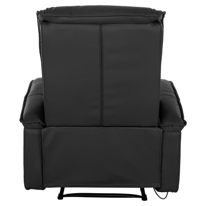 ΠΟΛΥΘΡΟΝΑ RELAX ΜΕ ΜΗΧΑΝΙΣΜΟ MASSAGE ROCCA PU ΜΑΥΡΟ 88x90x80