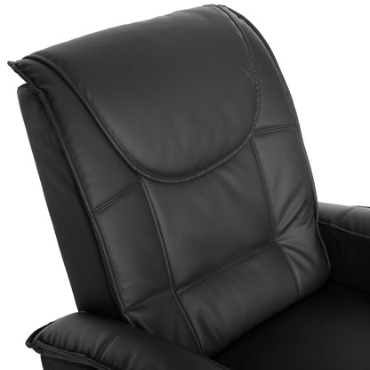 ΠΟΛΥΘΡΟΝΑ RELAX ΜΕ ΜΗΧΑΝΙΣΜΟ MASSAGE ROCCA PU ΜΑΥΡΟ 88x90x80