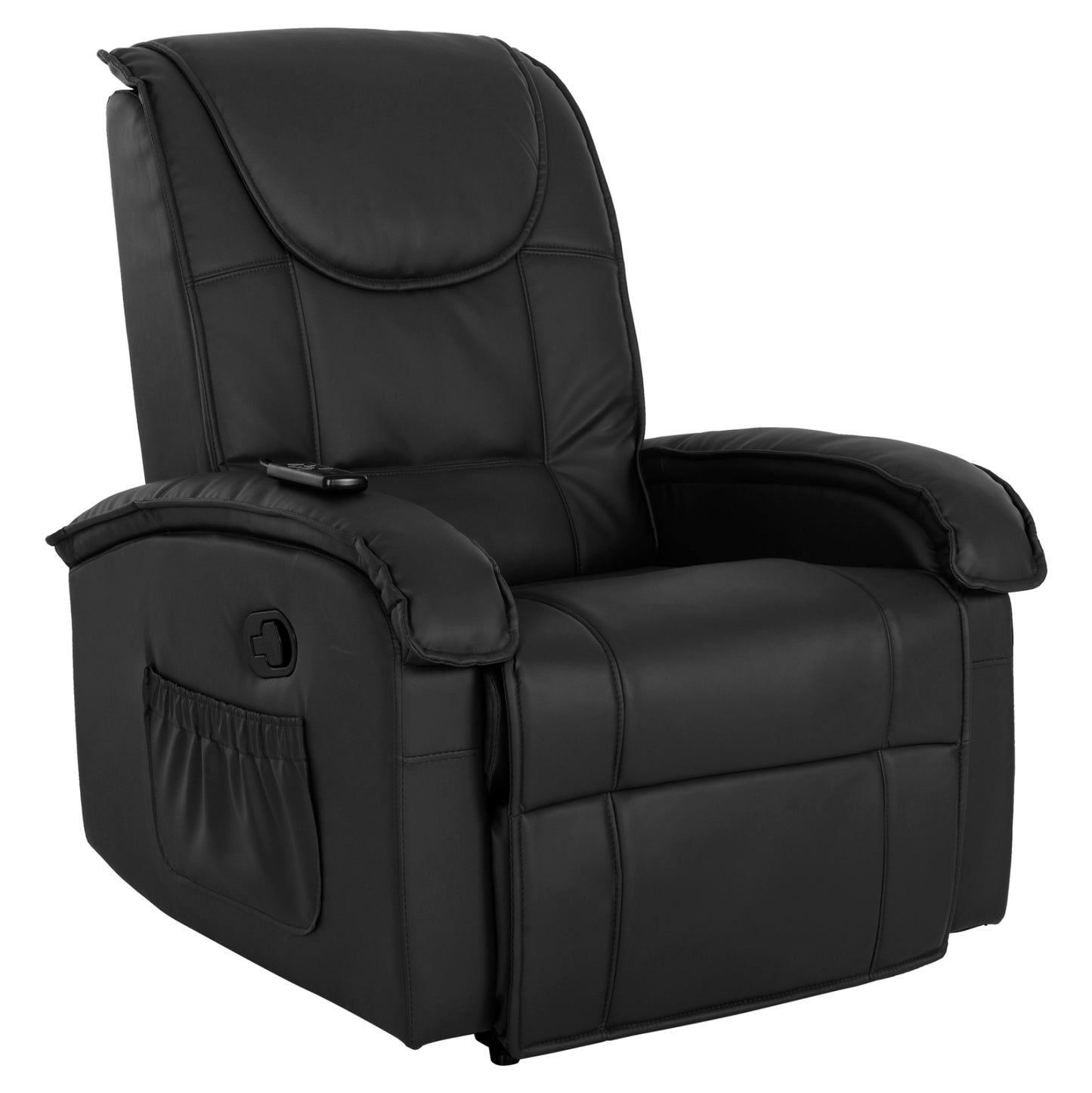 ΠΟΛΥΘΡΟΝΑ RELAX ΜΕ ΜΗΧΑΝΙΣΜΟ MASSAGE ROCCA PU ΜΑΥΡΟ 88x90x80
