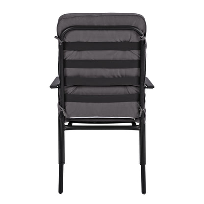 ENDIKA METAL ARMCHAIR IN GREY WITH CUSHION 60x71x105