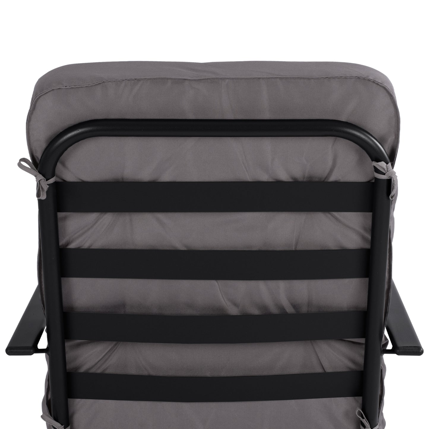 ENDIKA METAL ARMCHAIR IN GREY WITH CUSHION 60x71x105