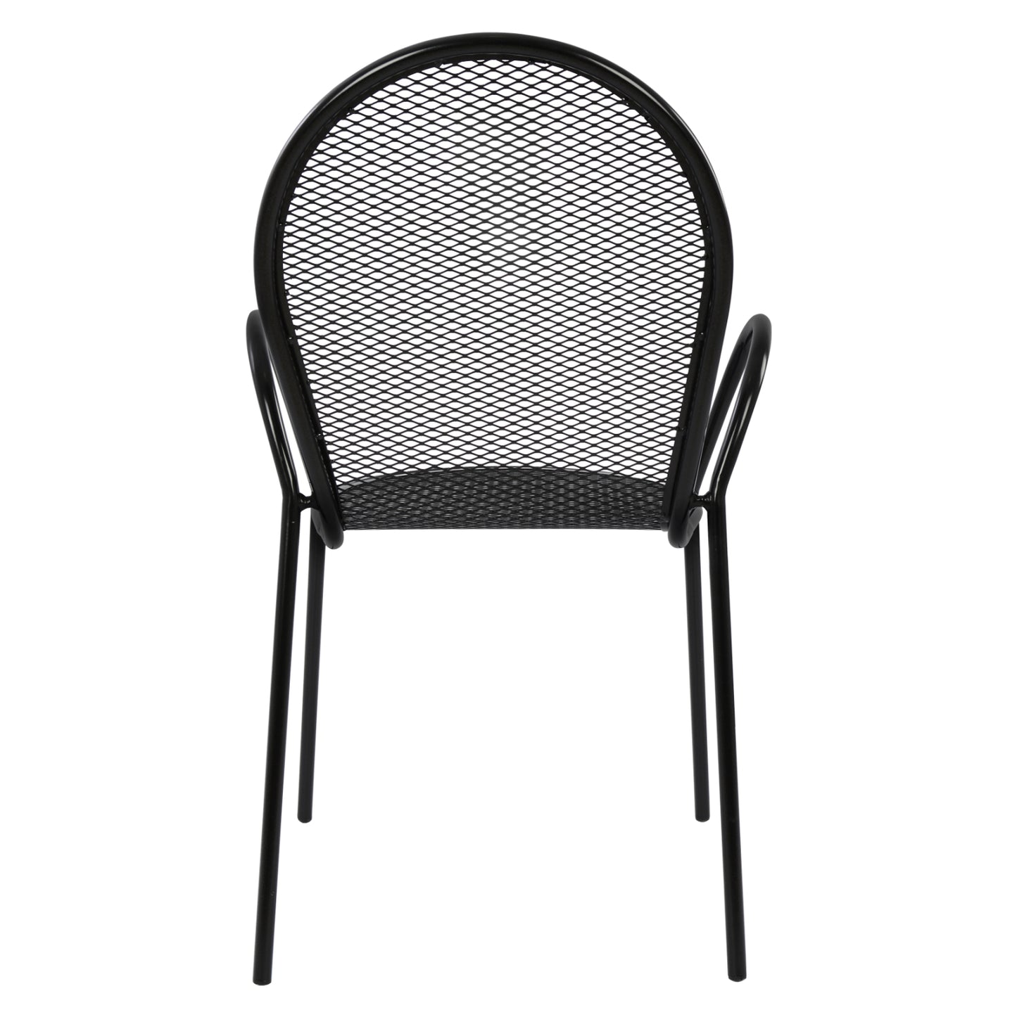 VERA METAL ARMCHAIR IN BLACK 56x62.5x90