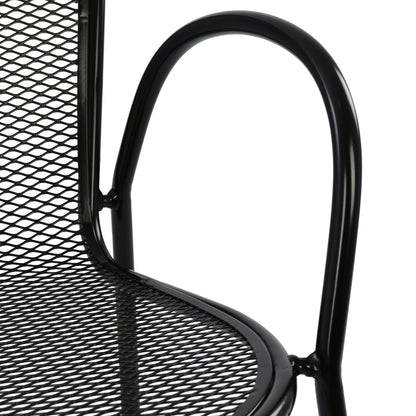 VERA METAL ARMCHAIR IN BLACK 56x62.5x90