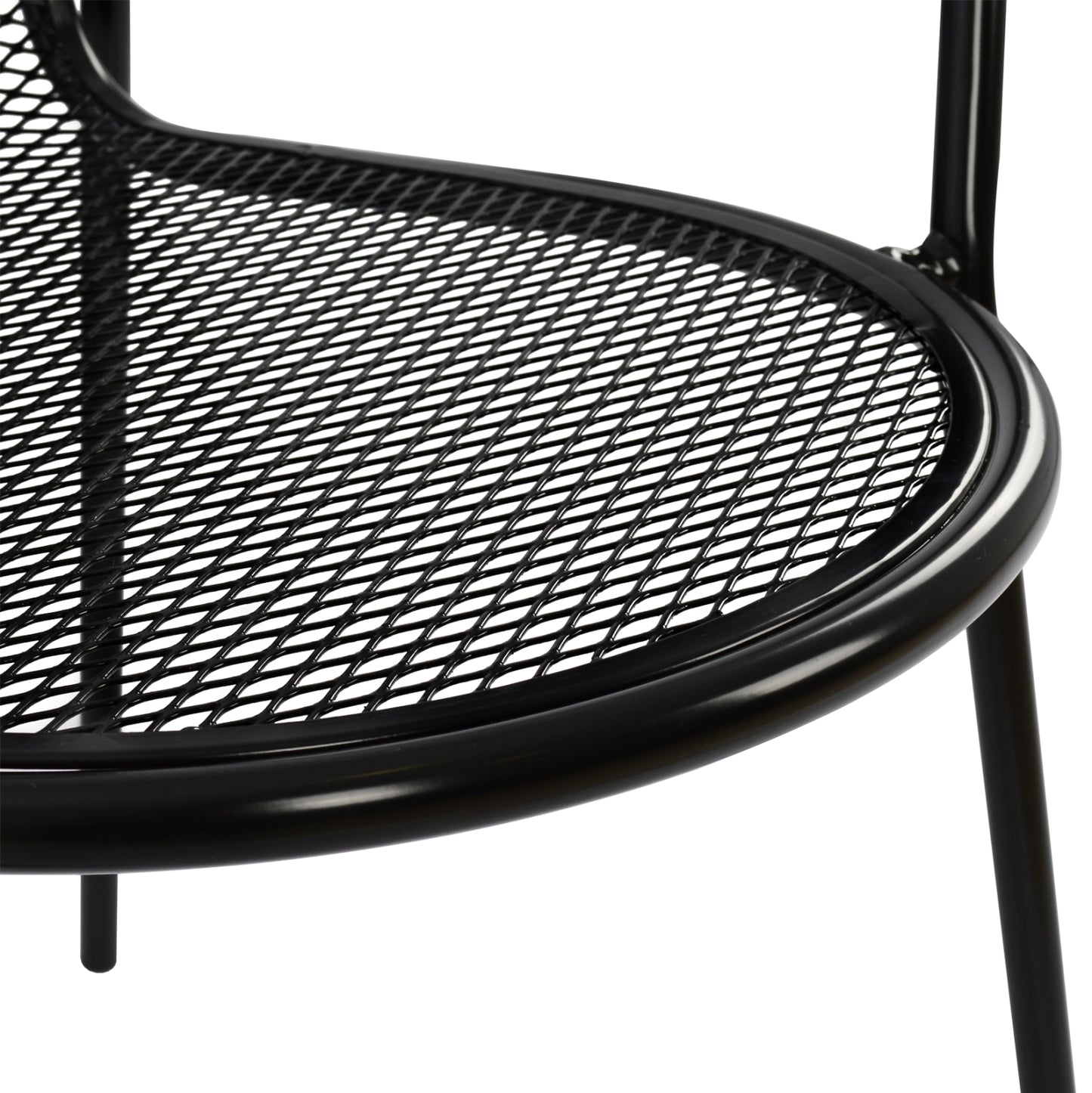 VERA METAL ARMCHAIR IN BLACK 56x62.5x90