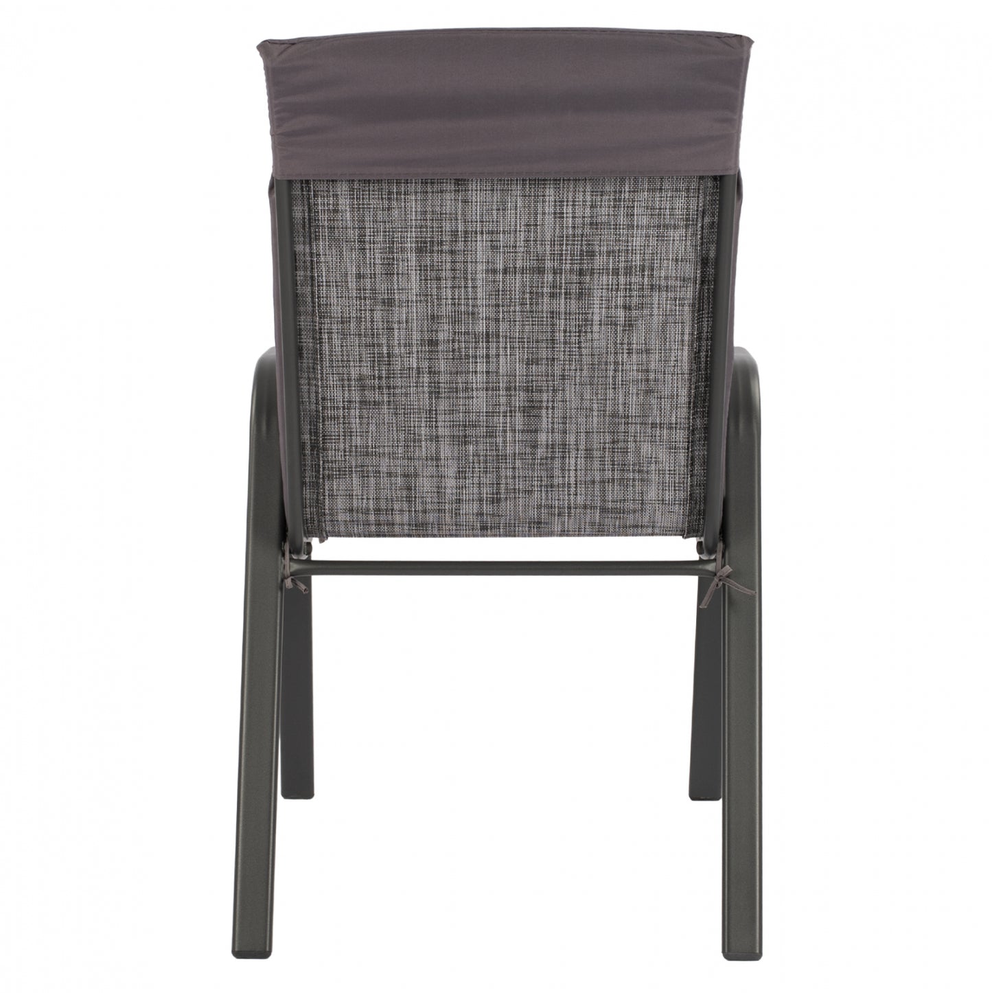 LEON METAL ARMCHAIR GREY WITH GREY CUSHION 54x70x93