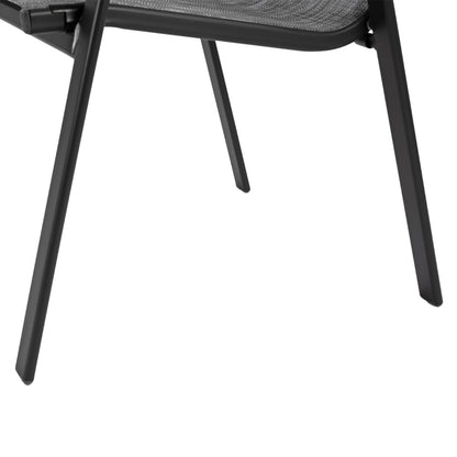 ARMCHAIR OUTDOOR LEON METAL GREY WITH TEXTILENE GREY 54x70x93