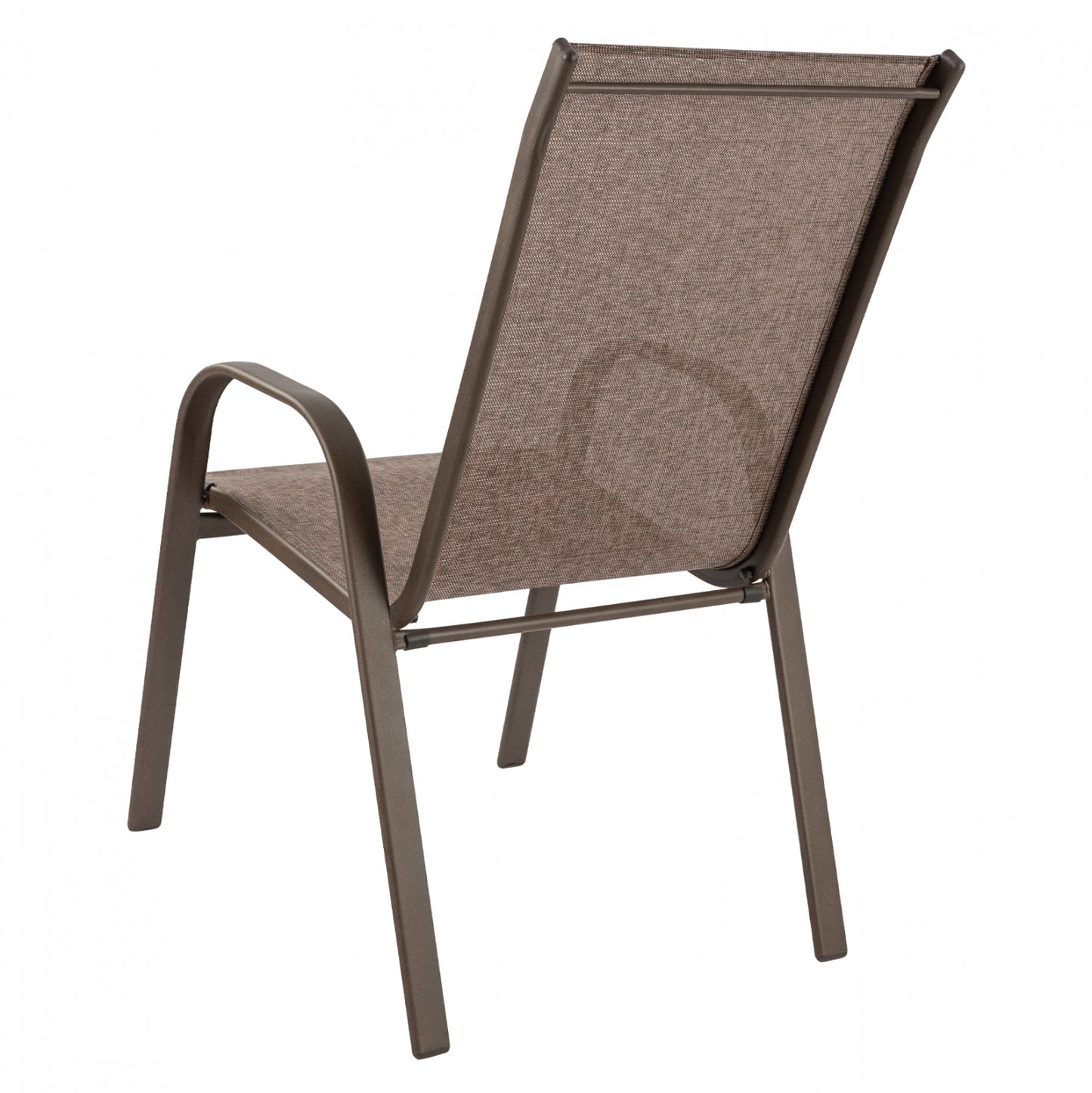ARMCHAIR OUTDOOR LEON METAL BROWN WITH TEXTILENE BROWN 54x70x93
