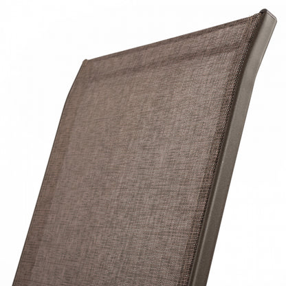 ARMCHAIR OUTDOOR LEON METAL BROWN WITH TEXTILENE BROWN 54x70x93