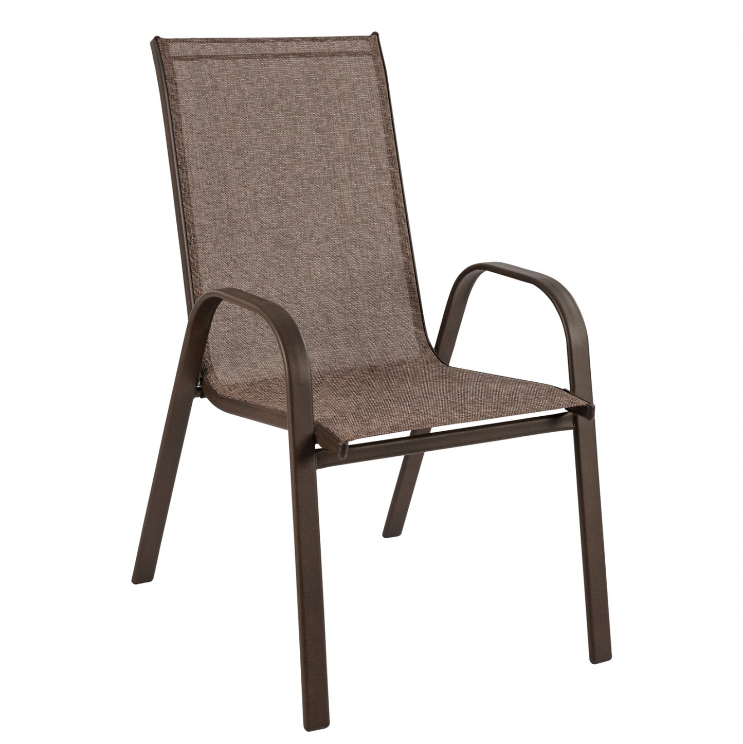 ARMCHAIR OUTDOOR LEON METAL BROWN WITH TEXTILENE BROWN 54x70x93