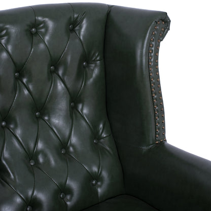 ARMCHAIR-BERGERE T. CHESTERFIELD POLINA PU CYPRESS 83x79x104