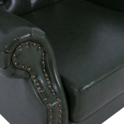 ARMCHAIR-BERGERE T. CHESTERFIELD POLINA PU CYPRESS 83x79x104