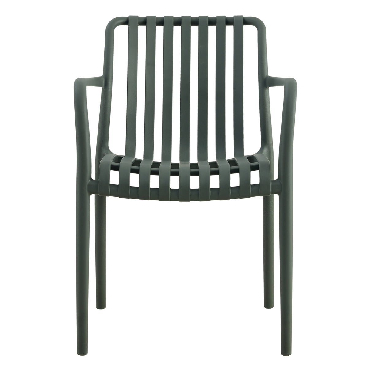 TIPPY POLYPROPYLENE ARMCHAIR DARK OLIVE 55x55x81
