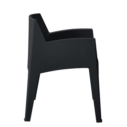 ΠΟΛΥΘΡΟΝΑ ΠΟΛΥΠΡΟΠΥΛΕΝΙΟΥ SLEEK ΜΑΥΡΗ 68x63x82,5