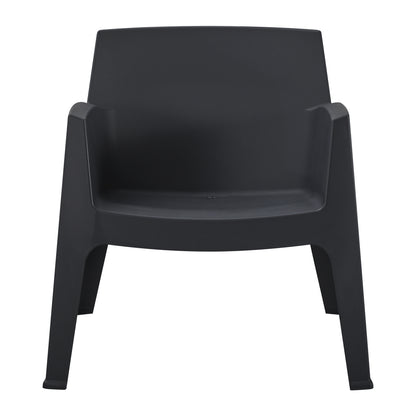 ΠΟΛΥΘΡΟΝΑ ΠΟΛΥΠΡΟΠΥΛΕΝΙΟΥ LOUNGE SLEEK ΜΑΥΡΟ 62x68x73