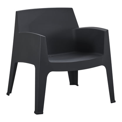 ΠΟΛΥΘΡΟΝΑ ΠΟΛΥΠΡΟΠΥΛΕΝΙΟΥ LOUNGE SLEEK ΜΑΥΡΟ 62x68x73