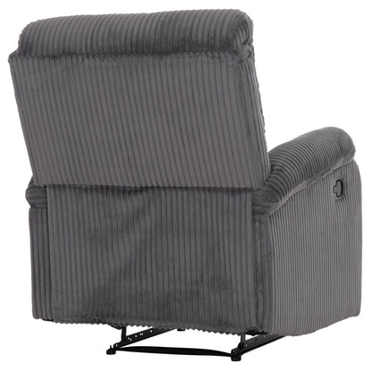 DIONI RELAX ARMCHAIR GREY STRIPED FABRIC 85x90x100