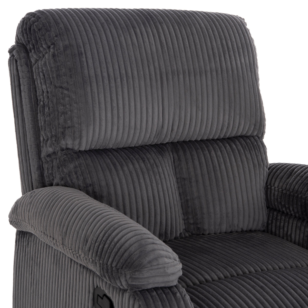 DIONI RELAX ARMCHAIR GREY STRIPED FABRIC 85x90x100