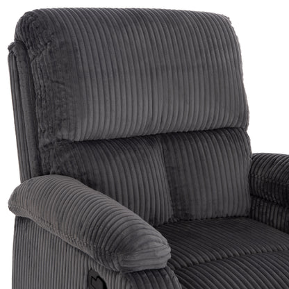 DIONI RELAX ARMCHAIR GREY STRIPED FABRIC 85x90x100