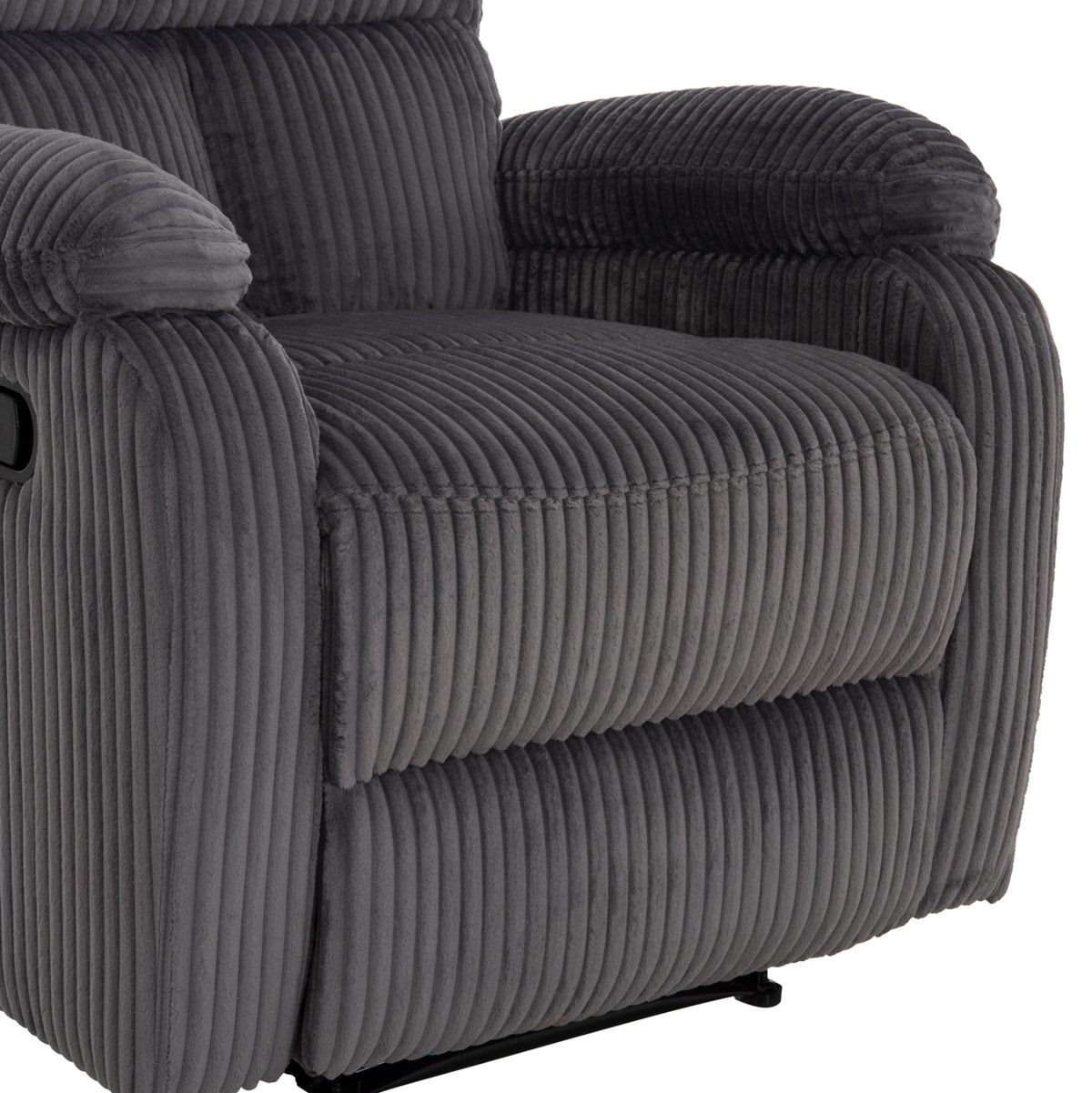 DIONI RELAX ARMCHAIR GREY STRIPED FABRIC 85x90x100