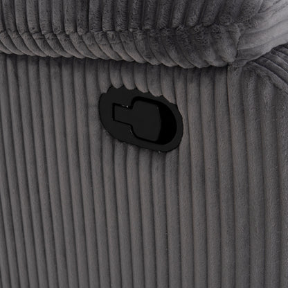 DIONI RELAX ARMCHAIR GREY STRIPED FABRIC 85x90x100