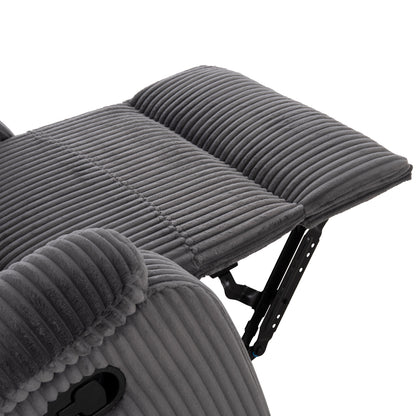 DIONI RELAX ARMCHAIR GREY STRIPED FABRIC 85x90x100